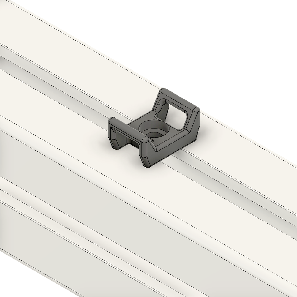 66-100-1 MODULAR SOLUTIONS CABLE TIE DOWNS<br>CABLE BLOCK